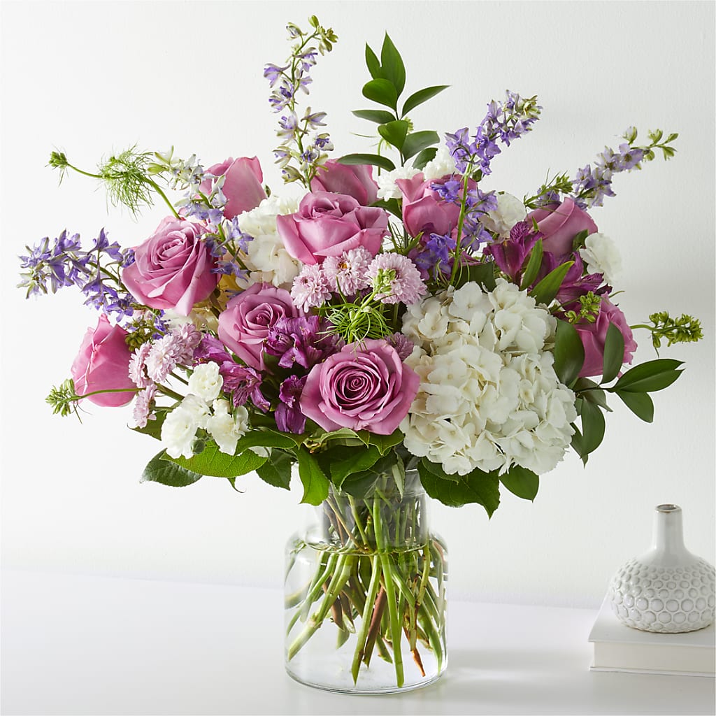 Violet Caress Bouquet – Lynchburg Leo Wood Florist, Lynchburg VA