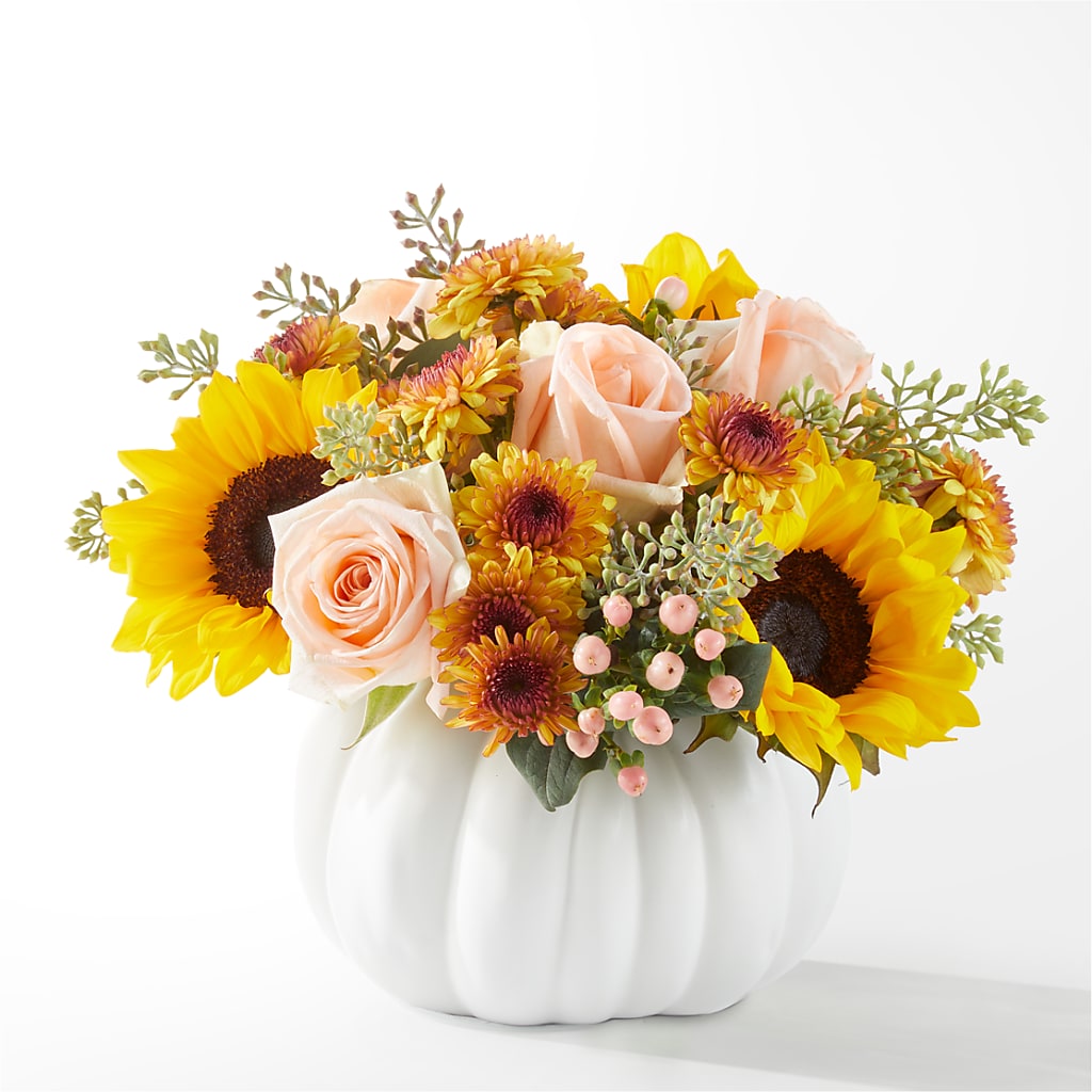 Pumpkin to Talk About Bouquet – Lynchburg Leo Wood Florist, Lynchburg VA
