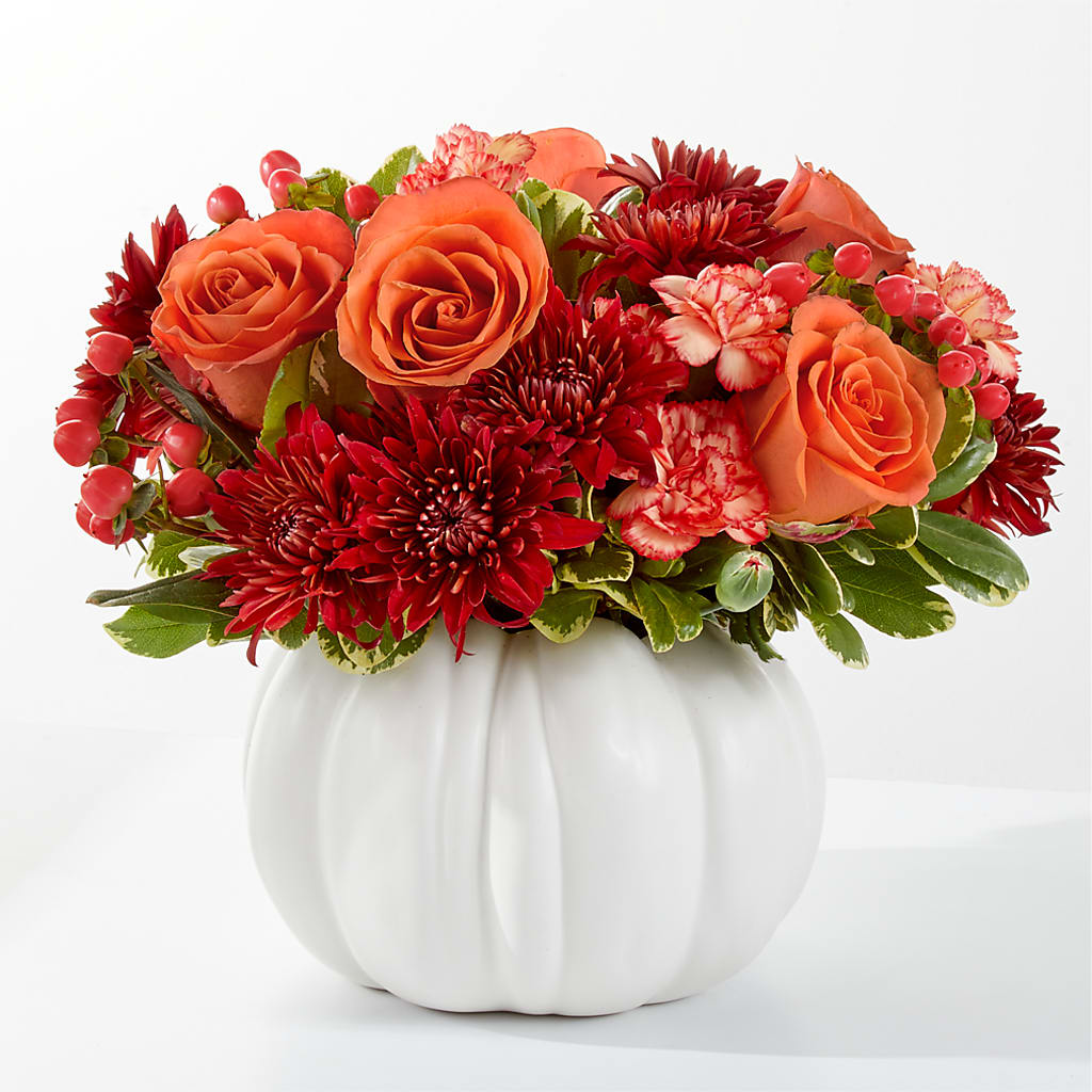Autumn Air Pumpkin Bouquet – Lynchburg Leo Wood Florist, Lynchburg VA
