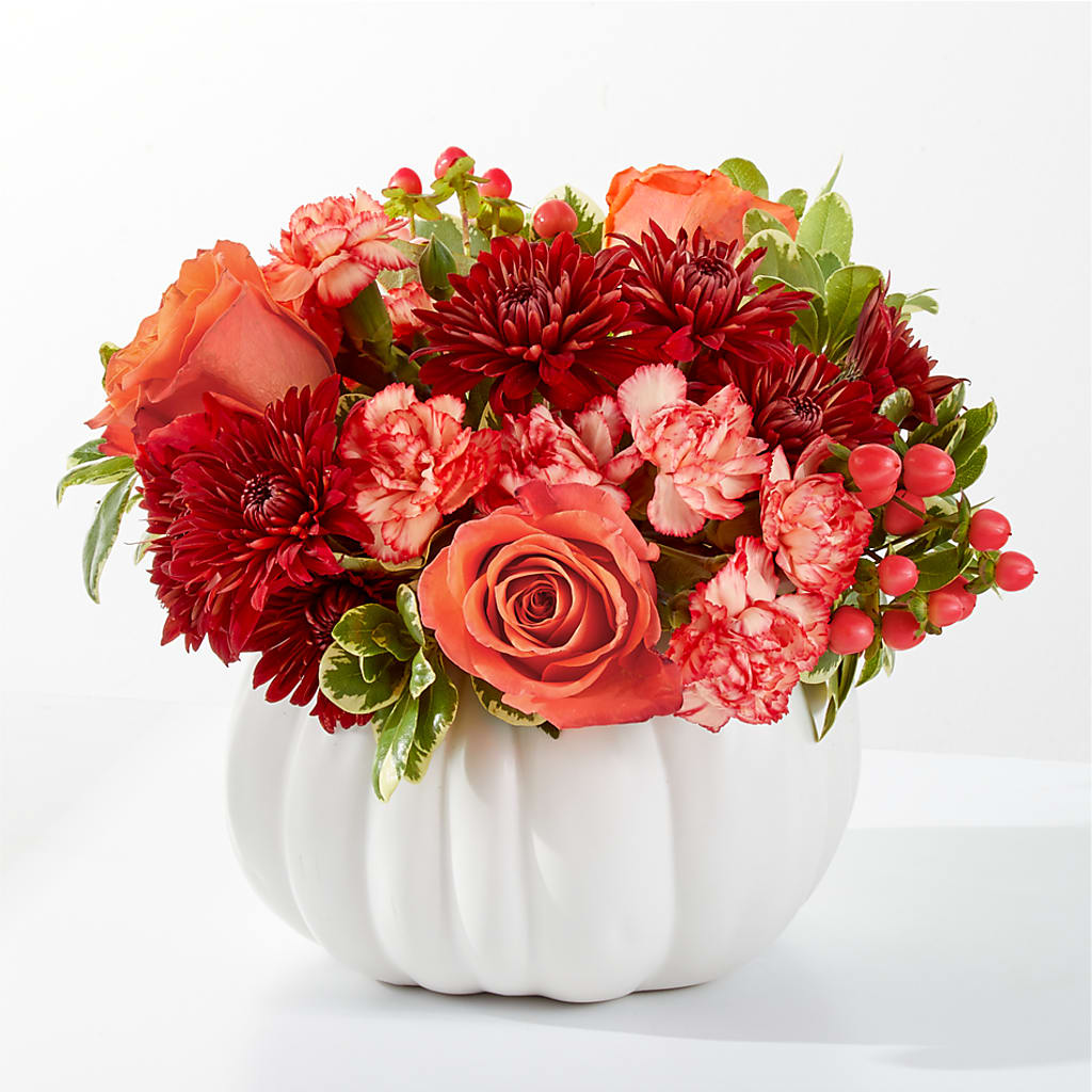 Autumn Air Pumpkin Bouquet – Lynchburg Leo Wood Florist, Lynchburg VA