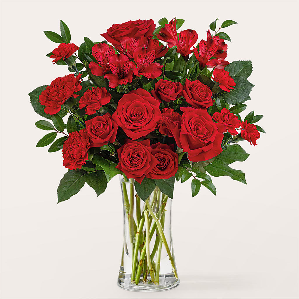 Brilliant Ruby Bouquet – Lynchburg Leo Wood Florist, Lynchburg VA