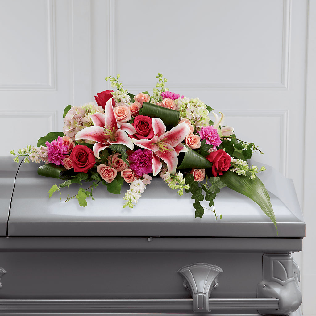 Splendid Grace Casket Spray – Lynchburg Leo Wood Florist, Lynchburg VA