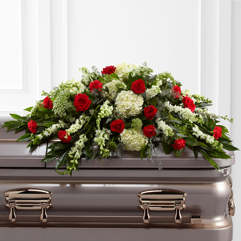 Sincerity Casket Spray – Lynchburg Leo Wood Florist, Lynchburg VA