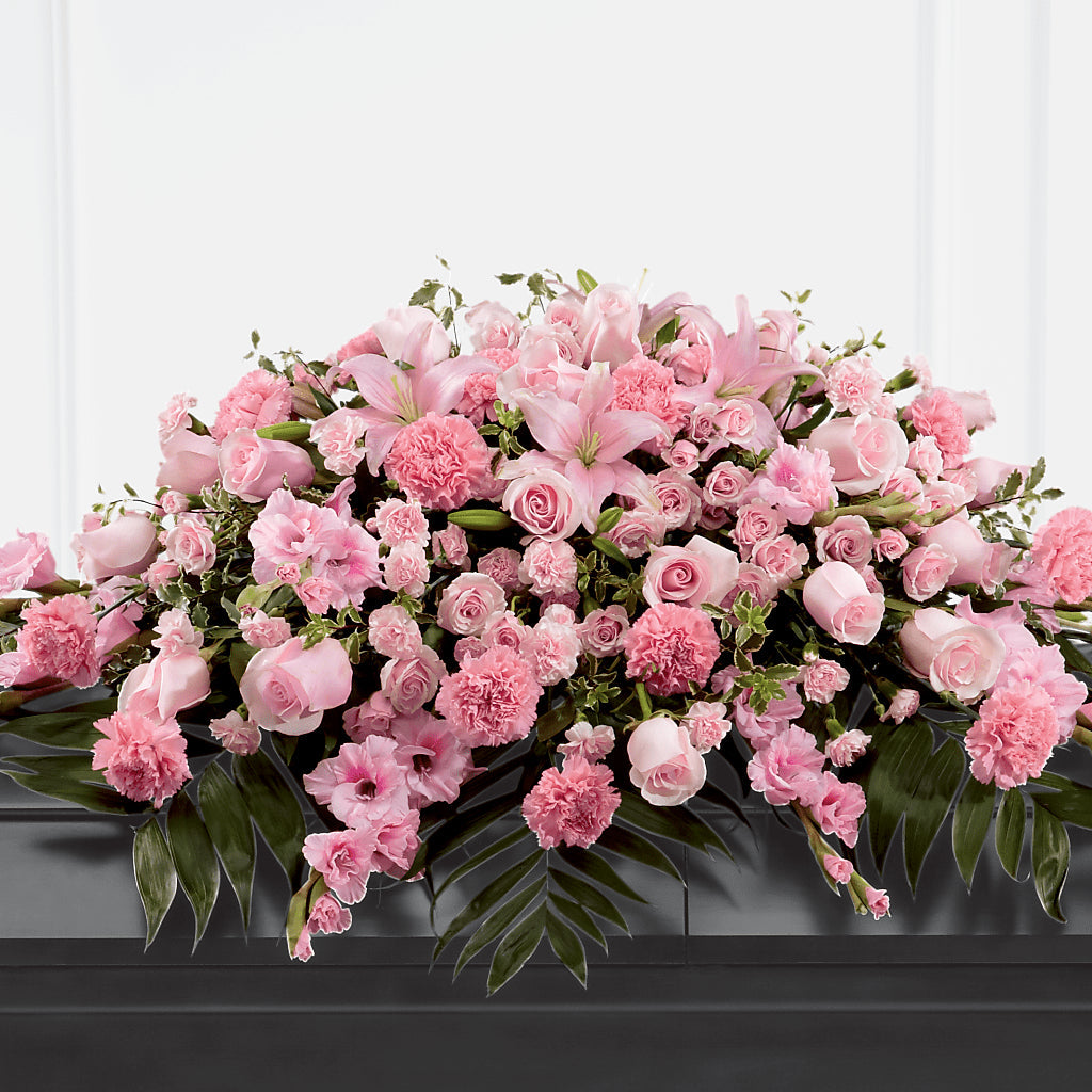 Garden of Comfort Casket Spray (Standard) – Lynchburg Leo Wood Florist, Lynchburg VA