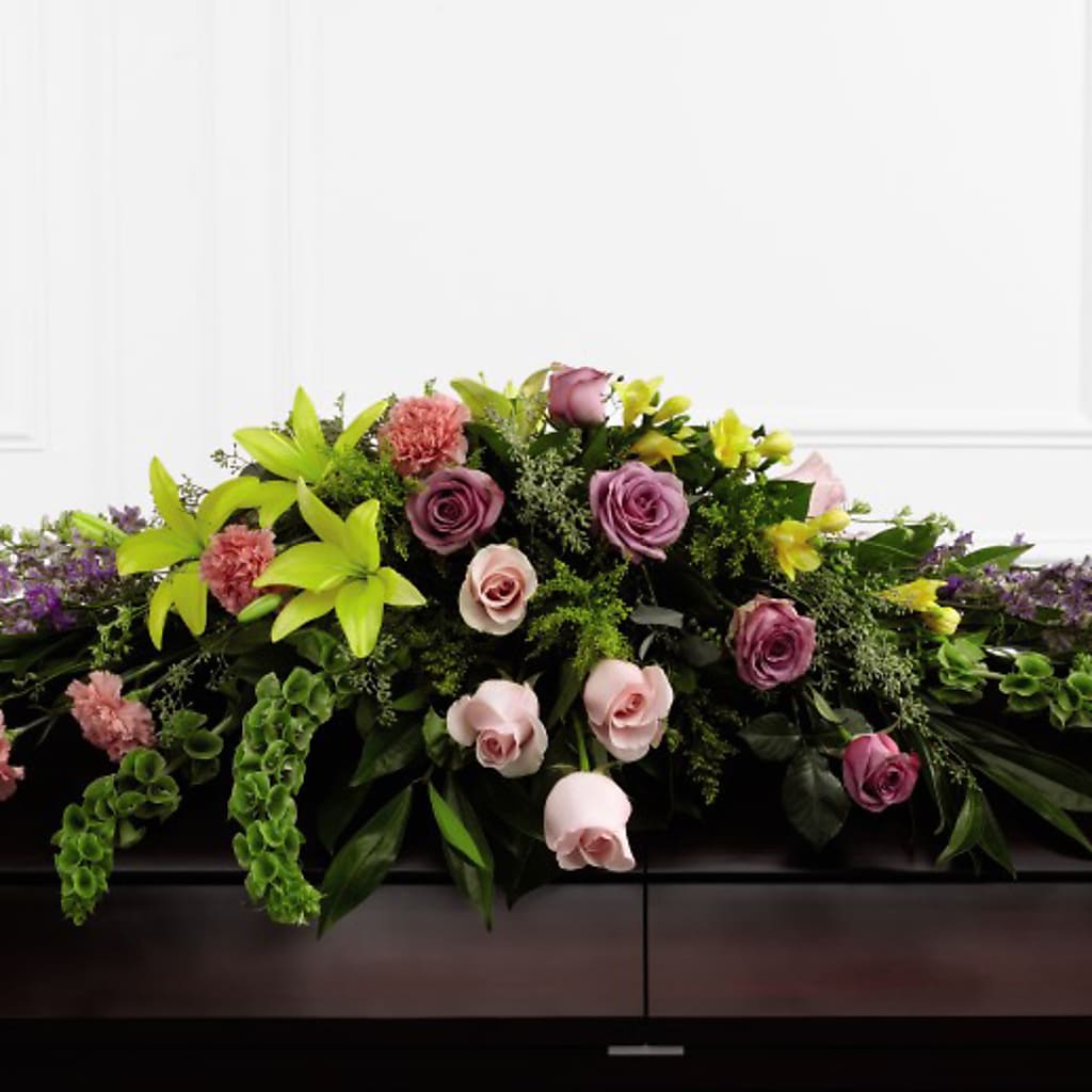 Forever Beloved Casket Spray – Lynchburg Leo Wood Florist, Lynchburg VA