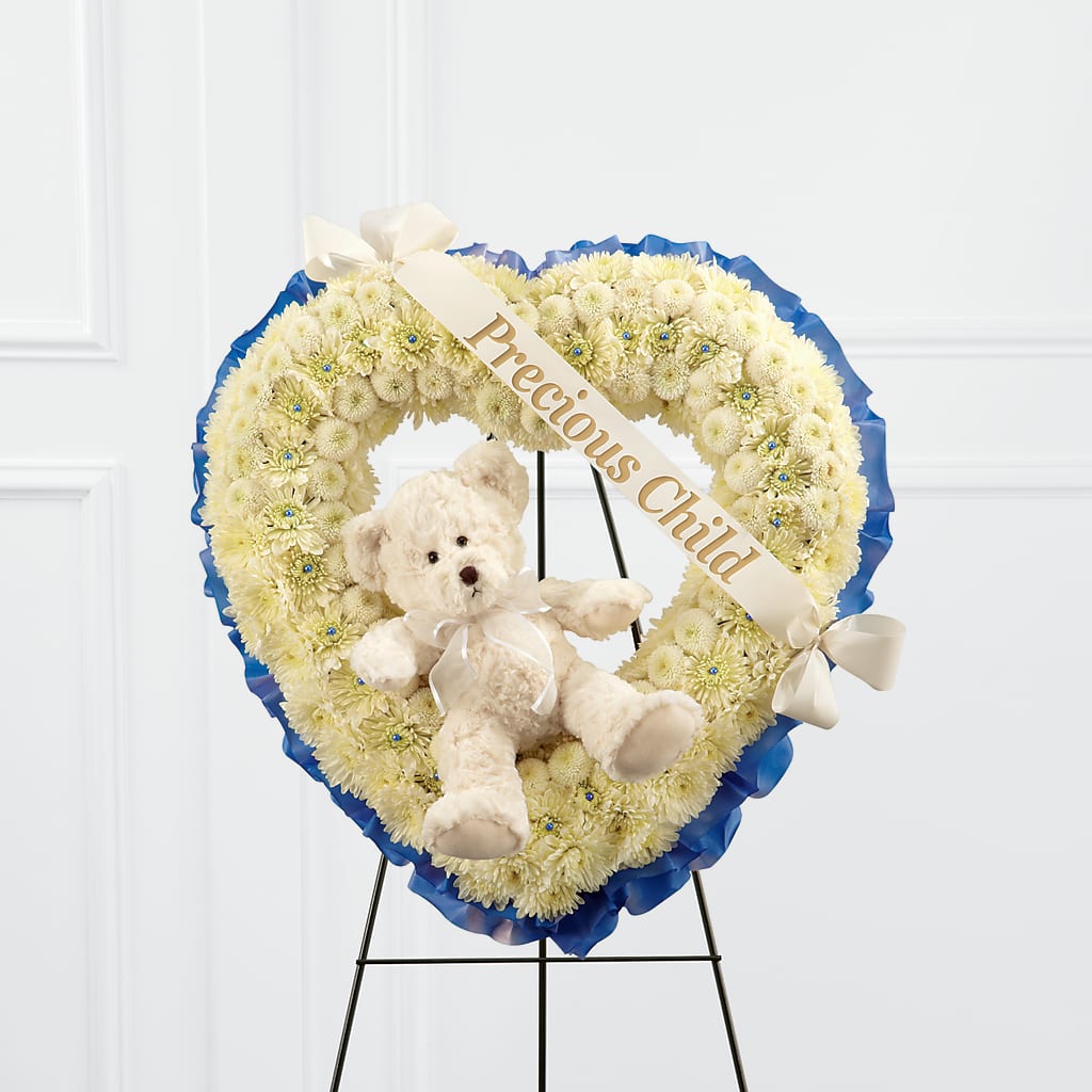 Precious Child Standing Heart – Lynchburg Leo Wood Florist, Lynchburg VA
