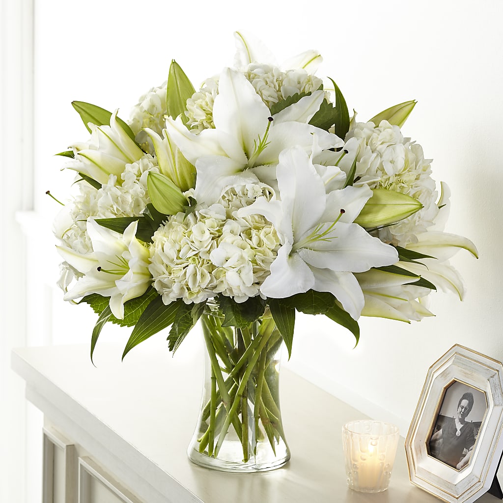 Compassionate Lily Bouquet – Lynchburg Leo Wood Florist, Lynchburg VA