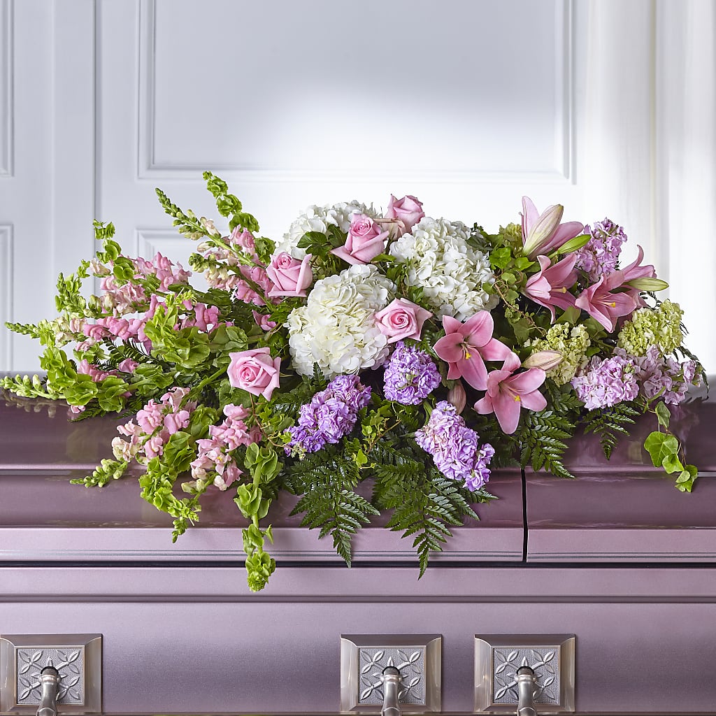 Life's Gratitude Casket Spray – Lynchburg Leo Wood Florist, Lynchburg VA