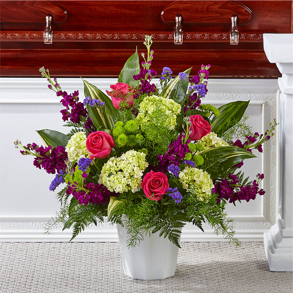 Beautiful Horizons Floor Basket – Lynchburg Leo Wood Florist, Lynchburg VA