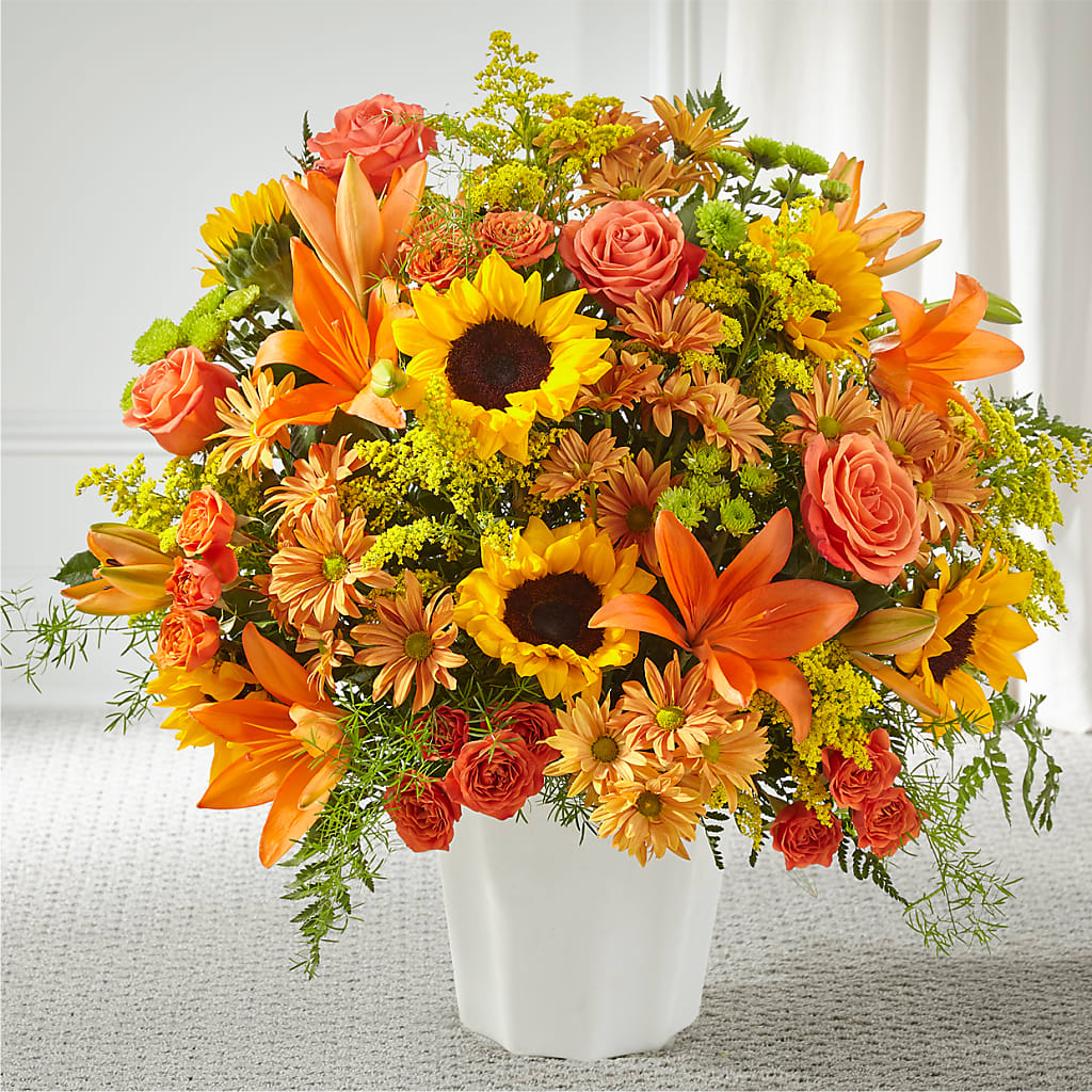 Harvest Thoughts Floor Basket – Lynchburg Leo Wood Florist, Lynchburg VA