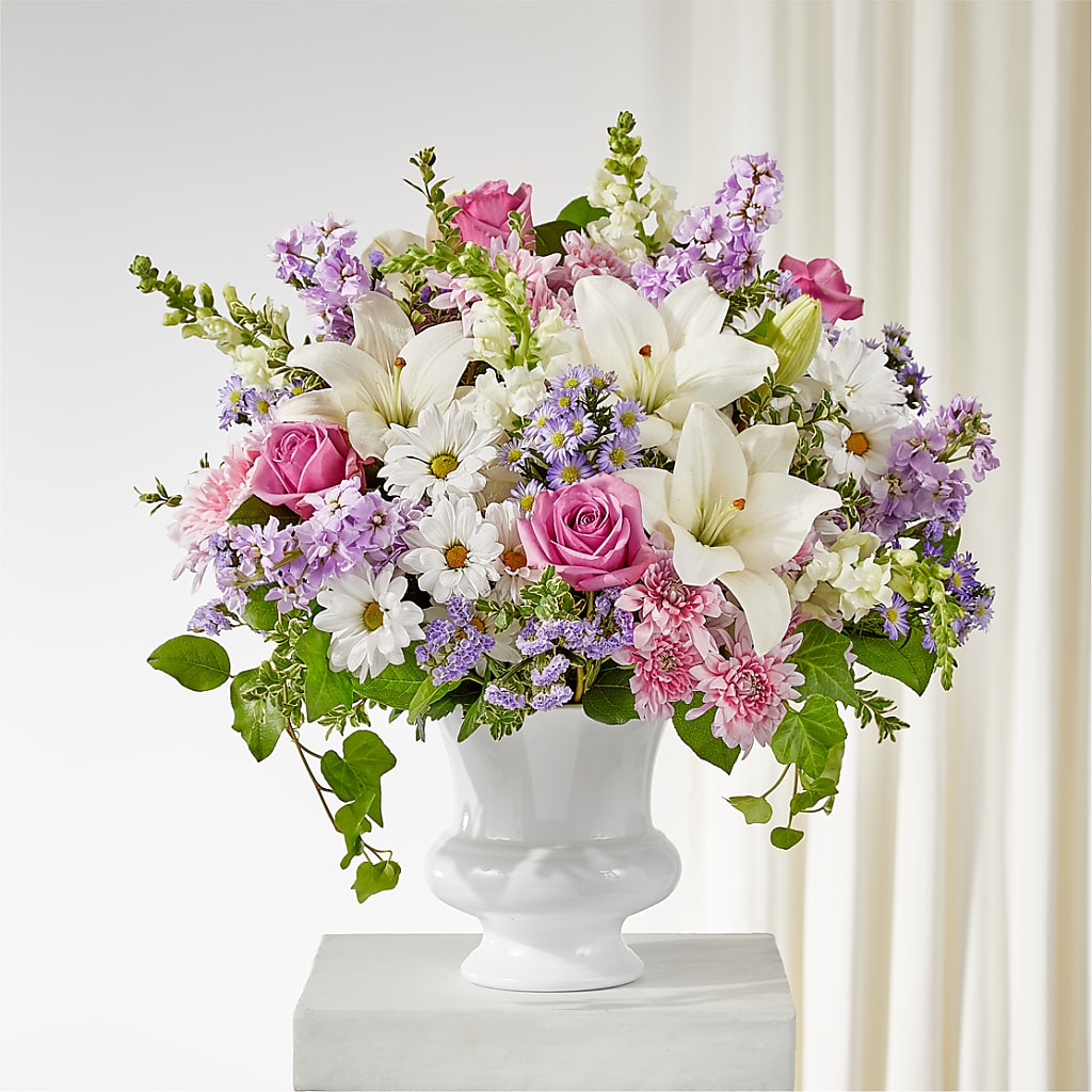 Remarkable Life Urn Arrangement – Lynchburg Leo Wood Florist, Lynchburg VA