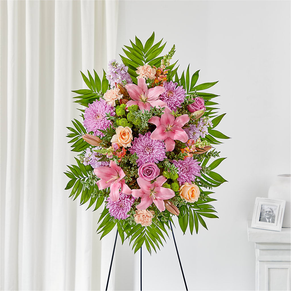 Love & Light Standing Spray – Lynchburg Leo Wood Florist, Lynchburg VA