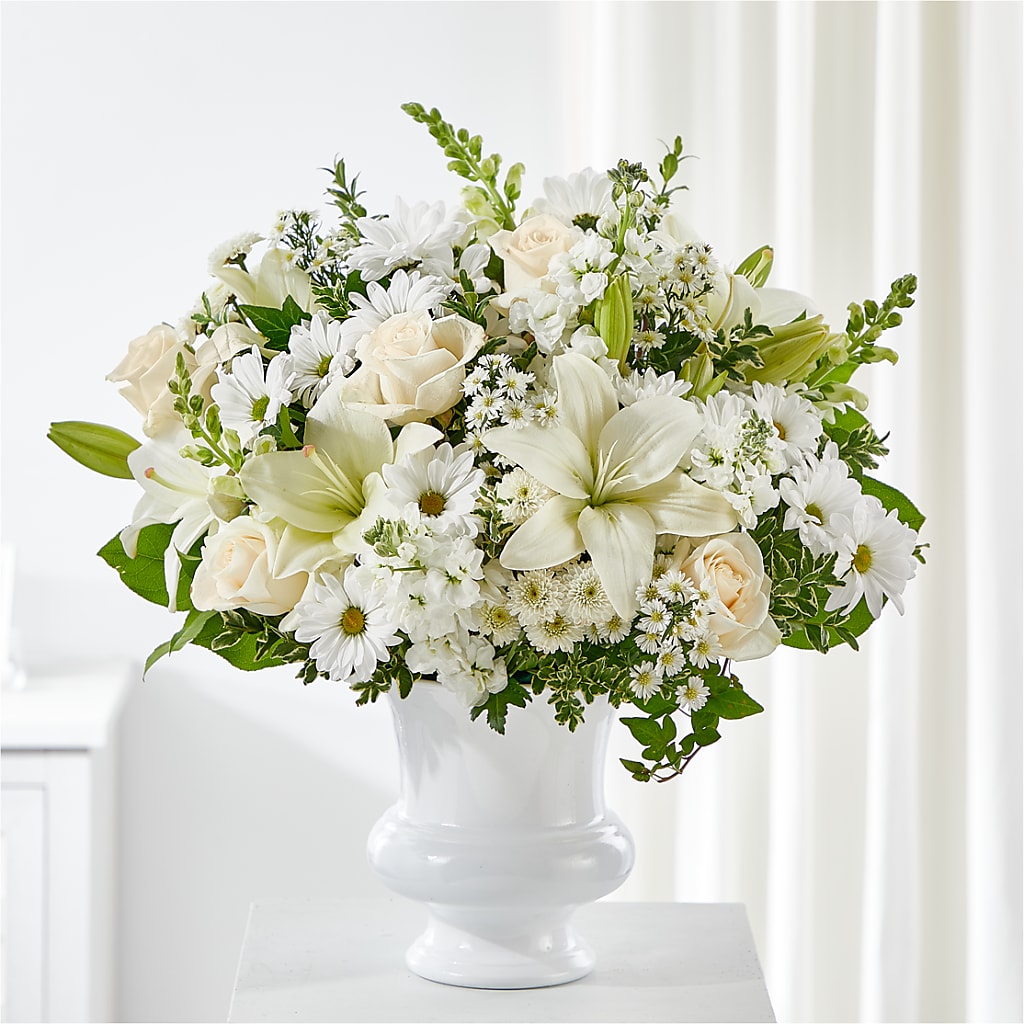 Uplifting Urn Arrangement – Lynchburg Leo Wood Florist, Lynchburg VA