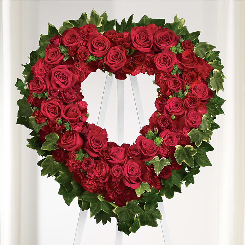 Wholehearted Standing Spray – Lynchburg Leo Wood Florist, Lynchburg VA