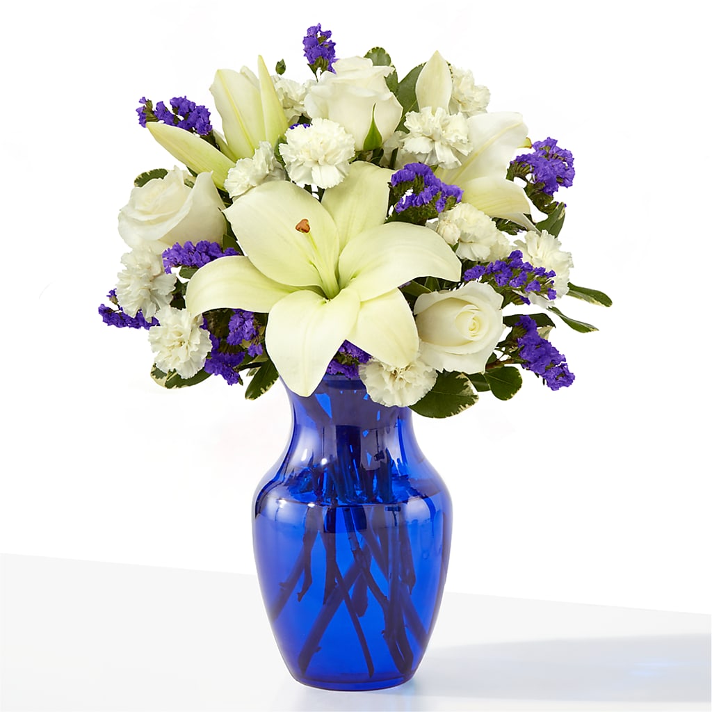 Sapphire Rush Bouquet – Lynchburg Leo Wood Florist, Lynchburg VA