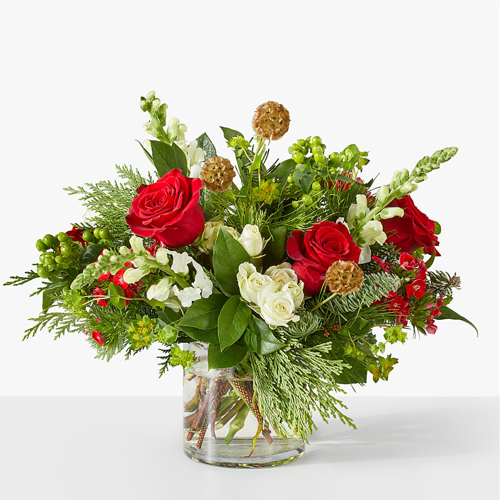 Deck the Halls Bouquet – Lynchburg Leo Wood Florist, Lynchburg VA