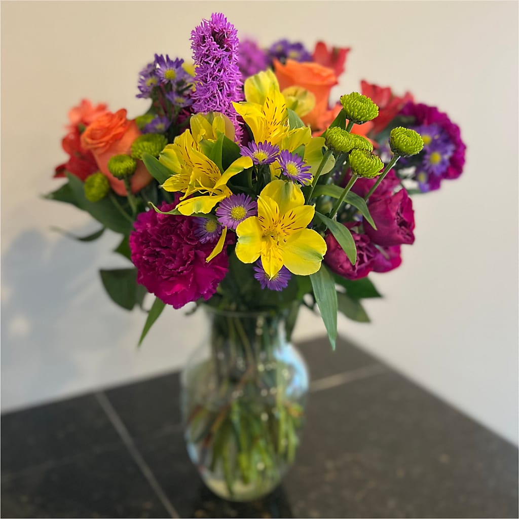 Bold & Bright – A Florist Original –  Lynchburg Leo Wood Florist, Lynchburg VA