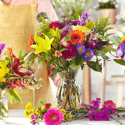 Bold & Bright – A Florist Original –  Lynchburg Leo Wood Florist, Lynchburg VA