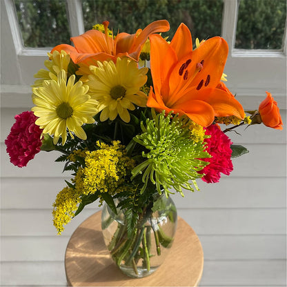 Bold & Bright – A Florist Original –  Lynchburg Leo Wood Florist, Lynchburg VA