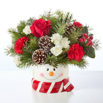 Jolly Snowman Bouquet –  Lynchburg Leo Wood Florist, Lynchburg VA