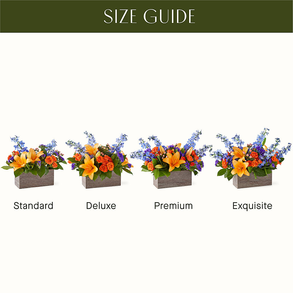 Radiant Citrus Box Bouquet –  Lynchburg Leo Wood Florist, Lynchburg VA