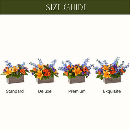 Radiant Citrus Box Bouquet –  Lynchburg Leo Wood Florist, Lynchburg VA