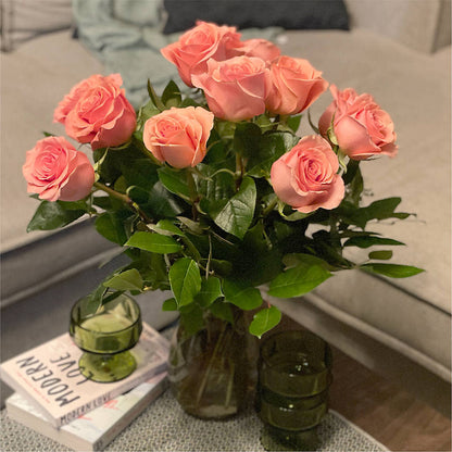 Long Stem Pink Rose Bouquet –  Lynchburg Leo Wood Florist, Lynchburg VA