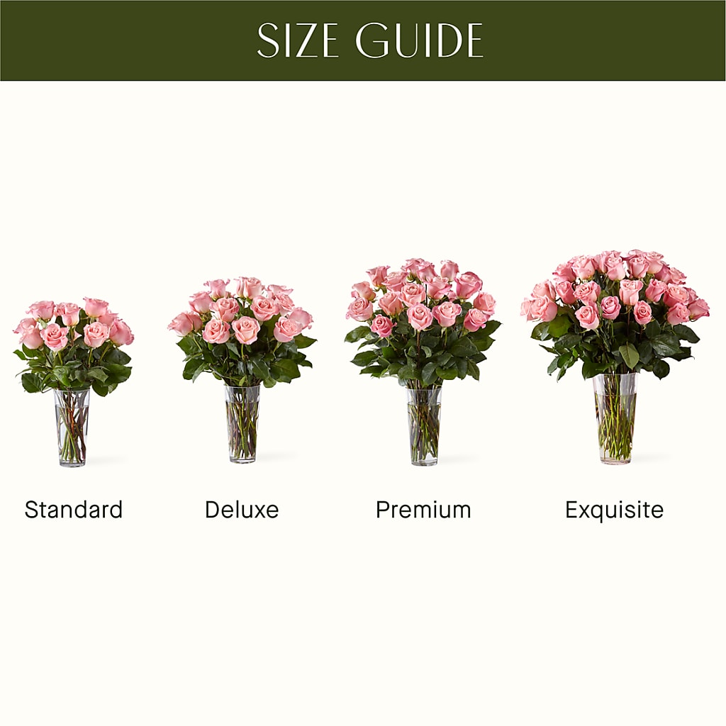 Long Stem Pink Rose Bouquet –  Lynchburg Leo Wood Florist, Lynchburg VA