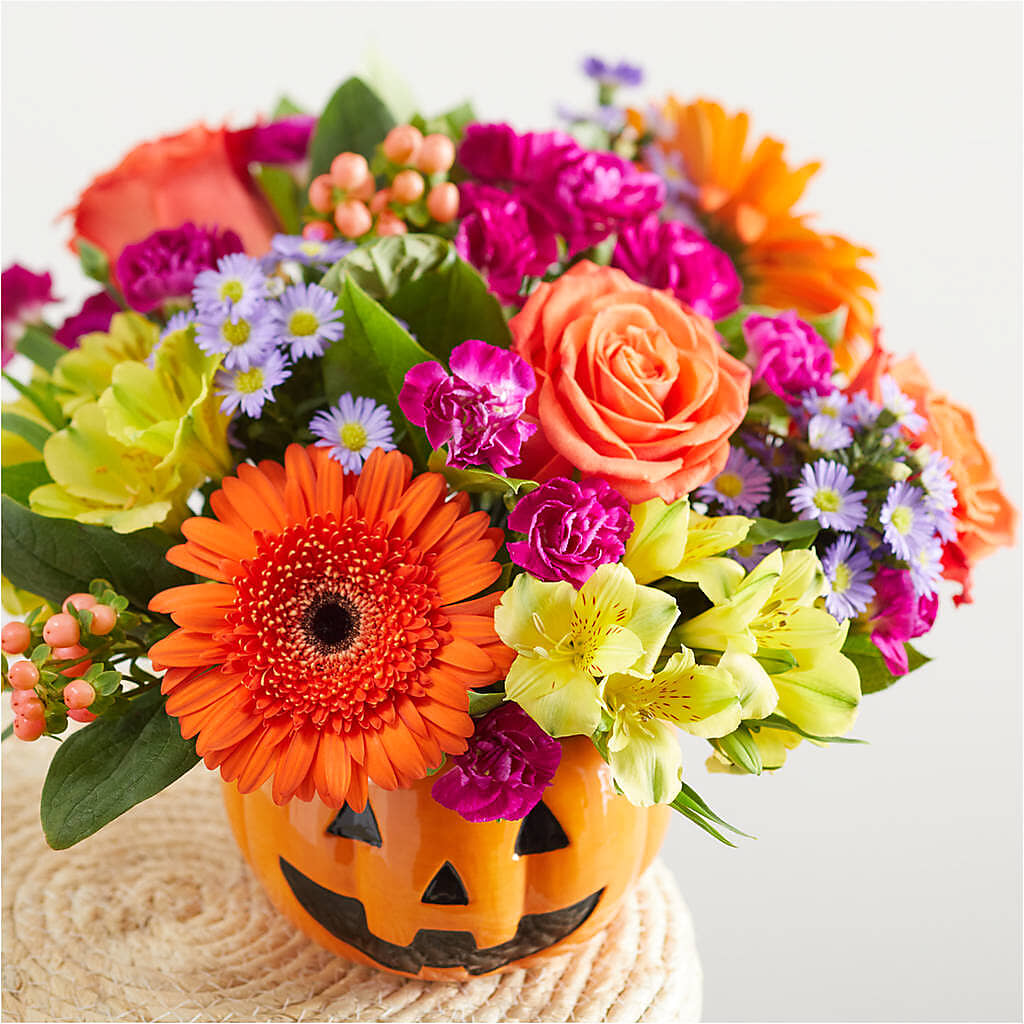 Tricks & Treats Pumpkin –  Lynchburg Leo Wood Florist, Lynchburg VA