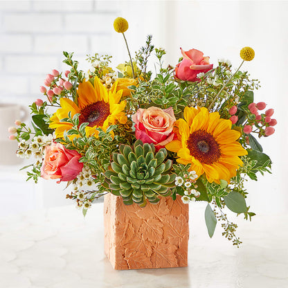 Sunflower Season Bouquet –  Lynchburg Leo Wood Florist, Lynchburg VA