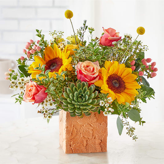 Sunflower Season Bouquet –  Lynchburg Leo Wood Florist, Lynchburg VA
