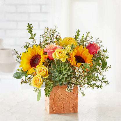 Sunflower Season Bouquet –  Lynchburg Leo Wood Florist, Lynchburg VA