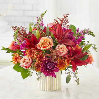 Burgundy Landscape Bouquet –  Lynchburg Leo Wood Florist, Lynchburg VA