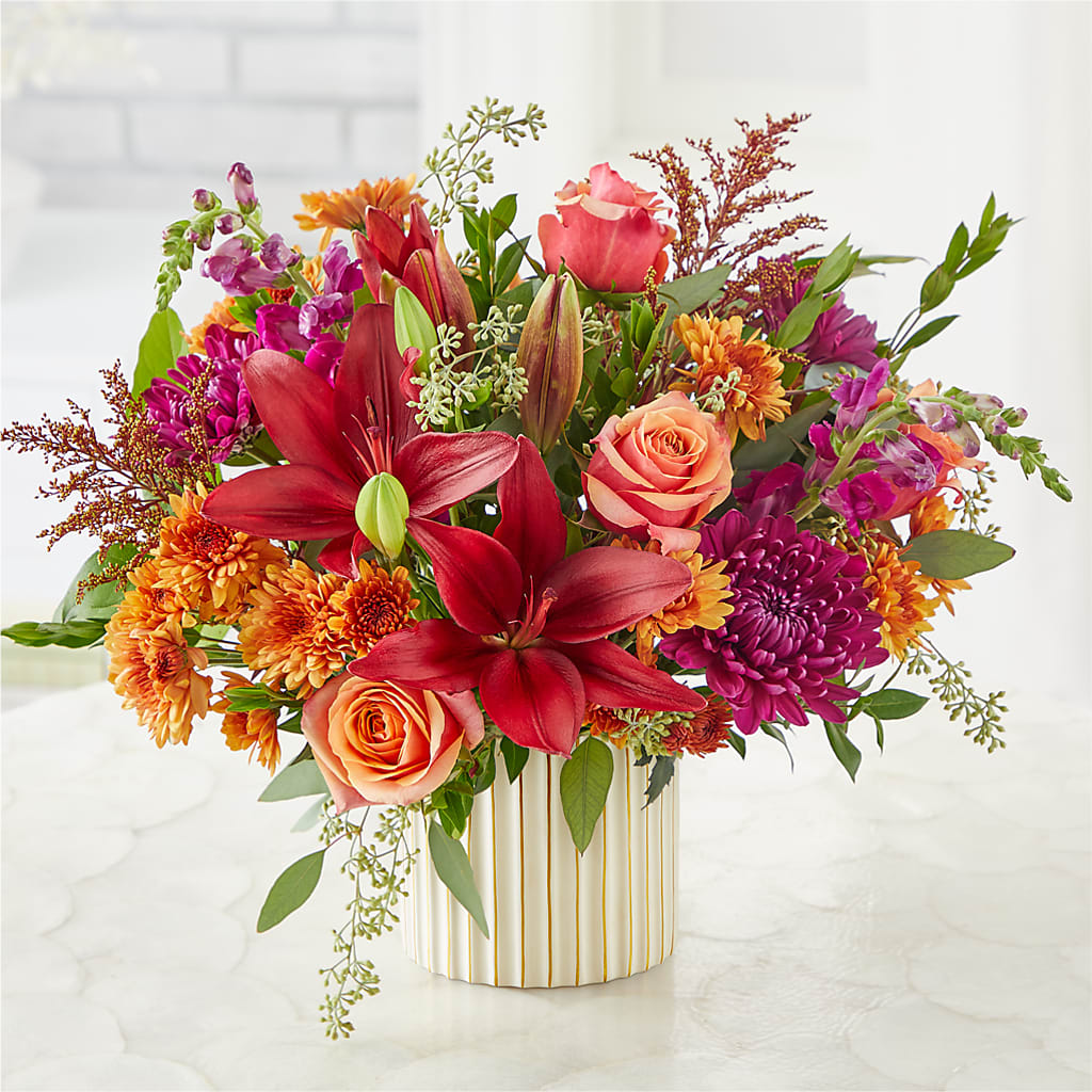Burgundy Landscape Bouquet –  Lynchburg Leo Wood Florist, Lynchburg VA