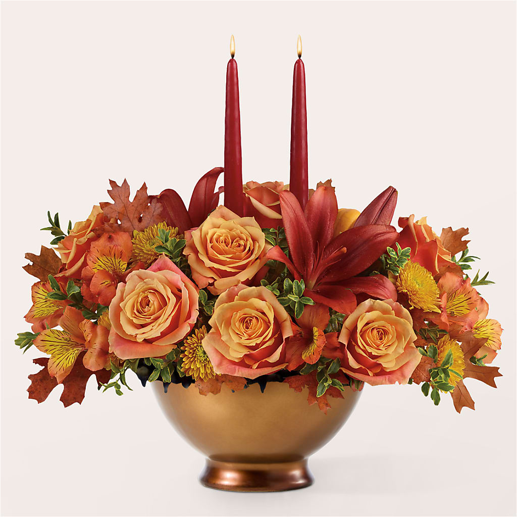Harvest Table Centerpiece –  Lynchburg Leo Wood Florist, Lynchburg VA