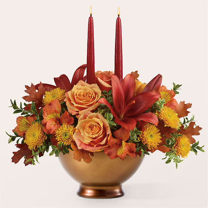Harvest Table Centerpiece –  Lynchburg Leo Wood Florist, Lynchburg VA