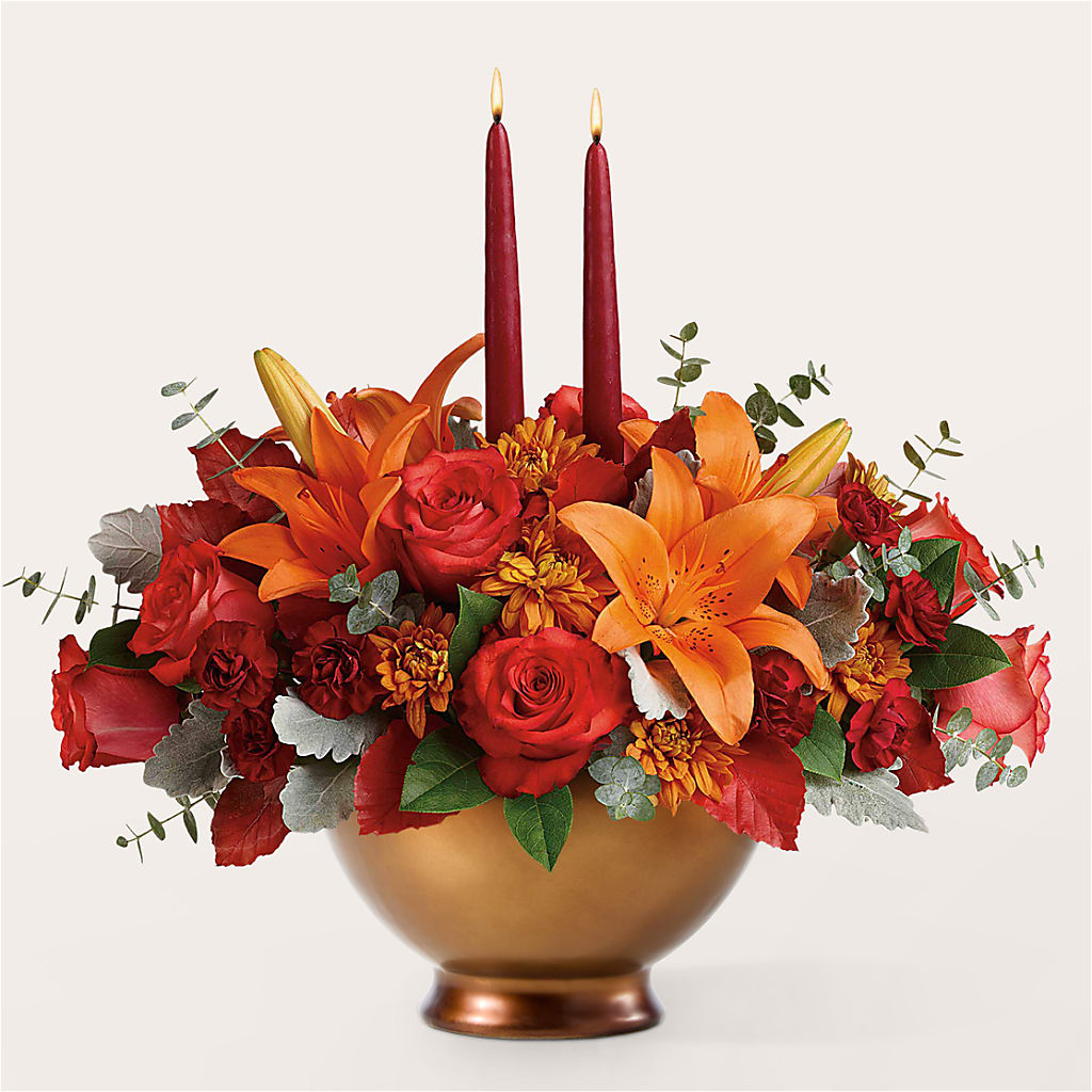 Fruits of Fall Centerpiece –  Lynchburg Leo Wood Florist, Lynchburg VA