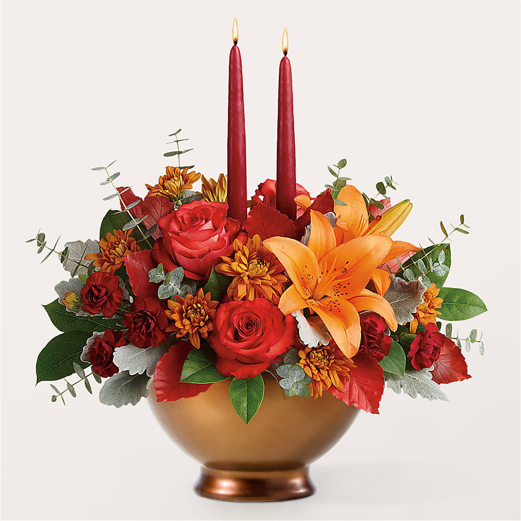 Fruits of Fall Centerpiece –  Lynchburg Leo Wood Florist, Lynchburg VA