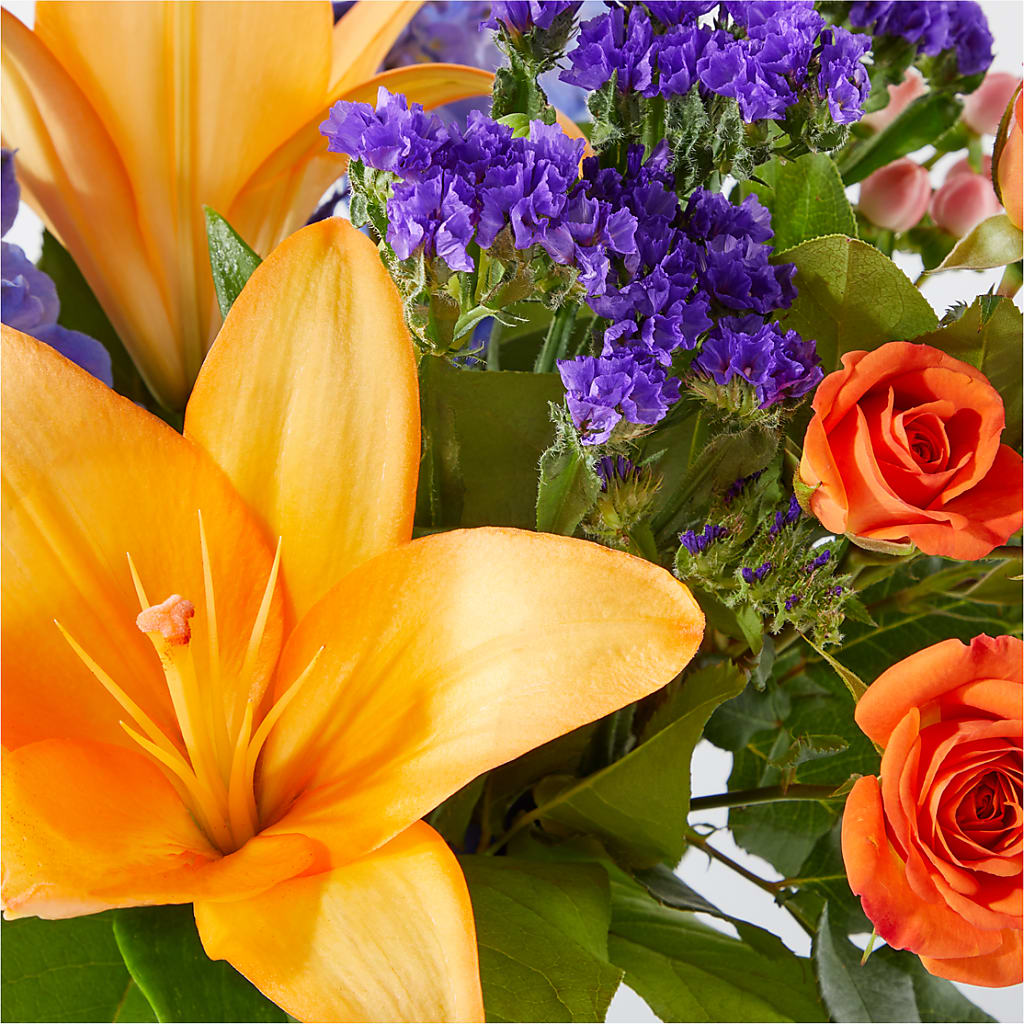 Radiant Citrus Bouquet –  Lynchburg Leo Wood Florist, Lynchburg VA