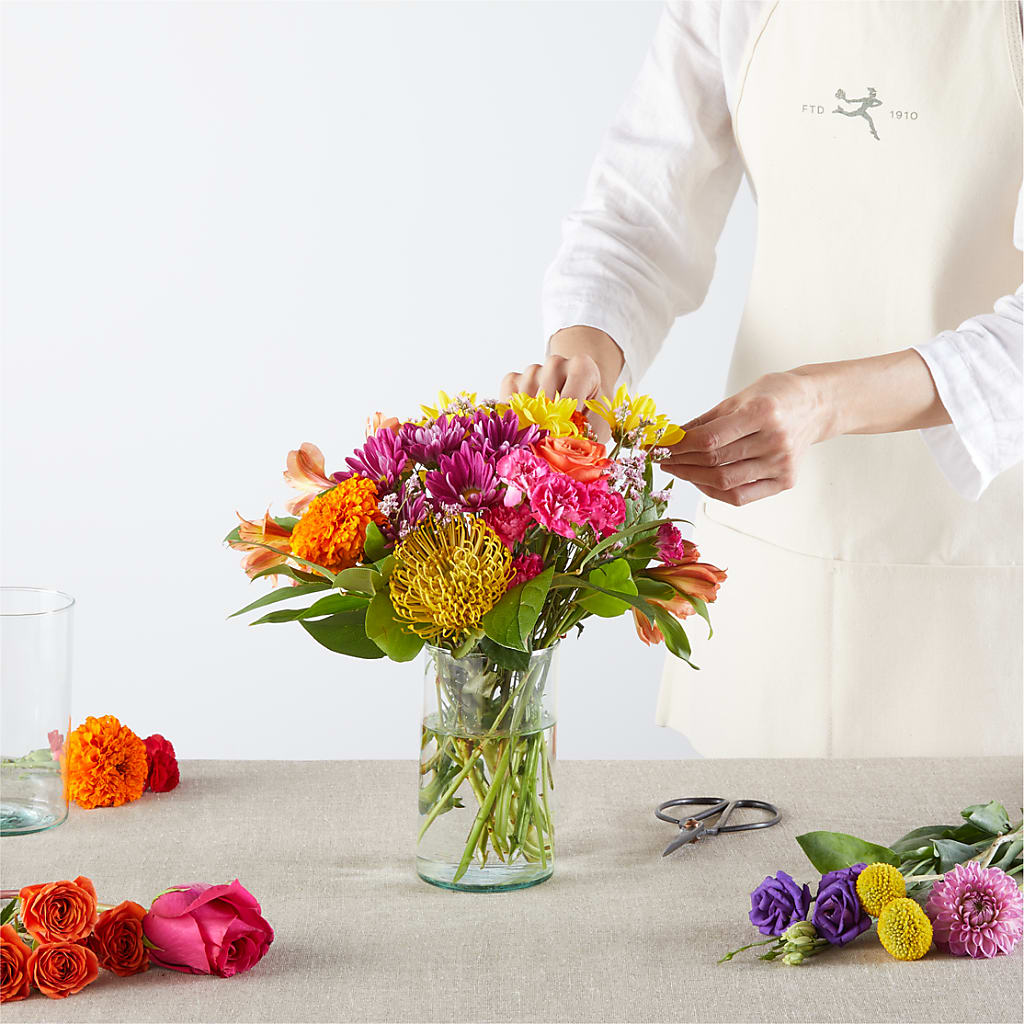 Feast of Color – A Florist Original –  Lynchburg Leo Wood Florist, Lynchburg VA