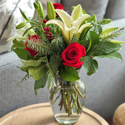 Sparkling Snowflakes Bouquet –  Lynchburg Leo Wood Florist, Lynchburg VA