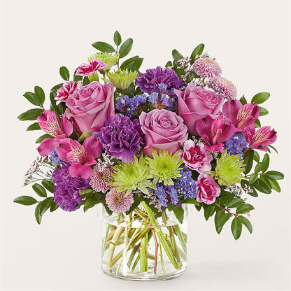 Glass Half Full Bouquet –  Lynchburg Leo Wood Florist, Lynchburg VA