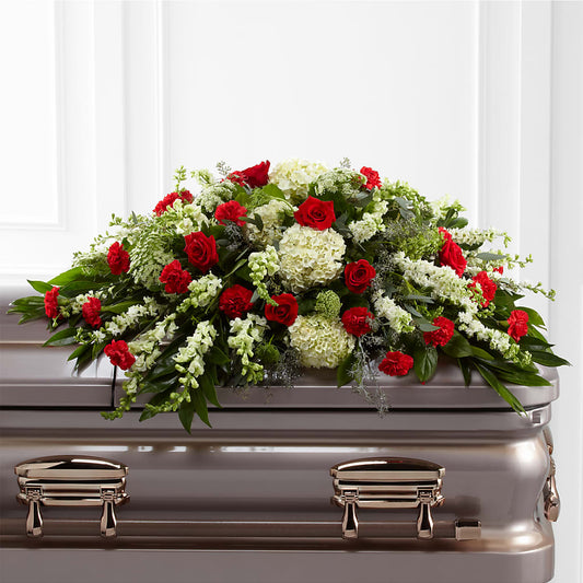 Sincerity Casket Spray –  Lynchburg Leo Wood Florist, Lynchburg VA