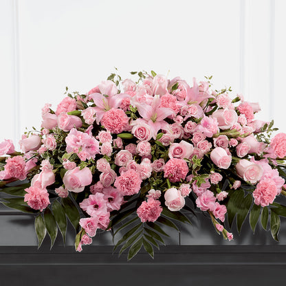 Garden of Comfort Casket Spray (Standard) –  Lynchburg Leo Wood Florist, Lynchburg VA