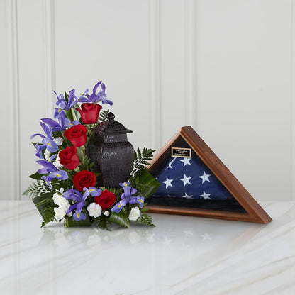 Patriotic Tribute Arrangement –  Lynchburg Leo Wood Florist, Lynchburg VA