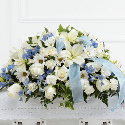 Tender Treasure Casket Spray –  Lynchburg Leo Wood Florist, Lynchburg VA