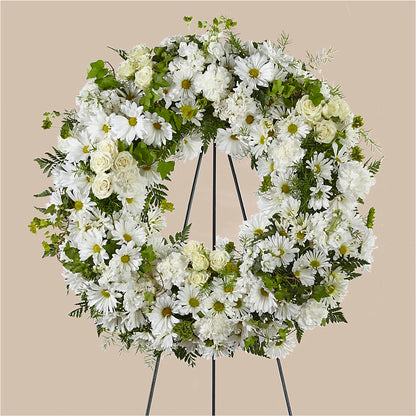 Faithful Wishes Wreath –  Lynchburg Leo Wood Florist, Lynchburg VA