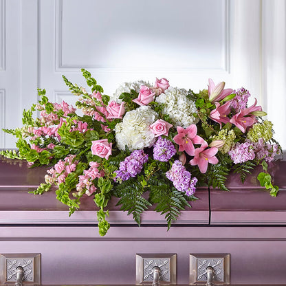 Life's Gratitude Casket Spray –  Lynchburg Leo Wood Florist, Lynchburg VA