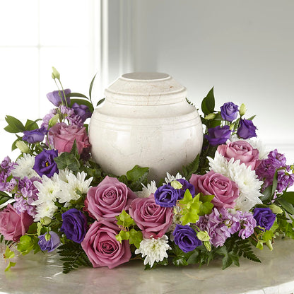 Blooming Sympathy Cremation Adornment –  Lynchburg Leo Wood Florist, Lynchburg VA
