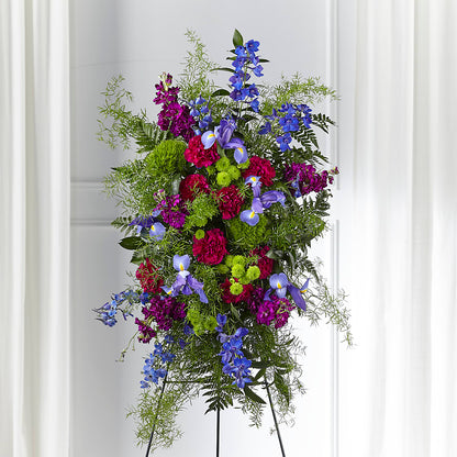Heavenly Skies Standing Spray –  Lynchburg Leo Wood Florist, Lynchburg VA